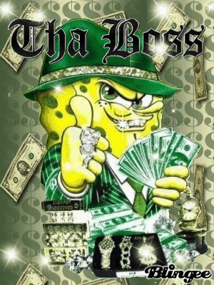 Spongebob With Money, Rich Spongebob, Thug Spongebob, Gangsta Spongebob, Spongebob Sayings, Spongebob Money, Gangster Cartoon Characters, Spongebob Mood Pics, Gangster Spongebob