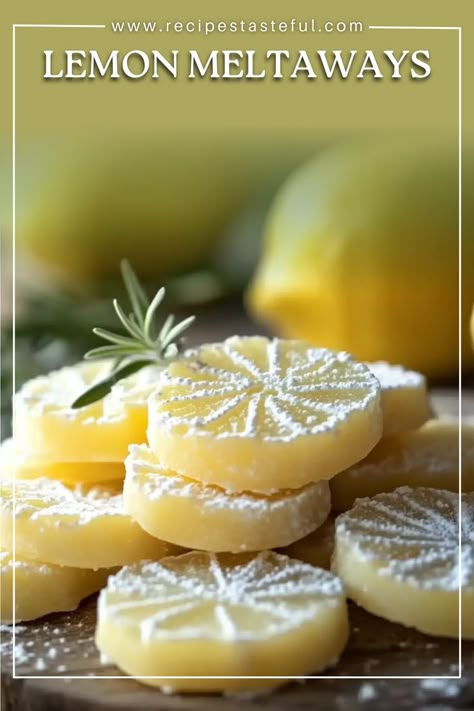 Lemon Meltaways are delicate, buttery cookies that practically melt in your mouth. Infused with the bright flavor of fresh lemon, these cookies are perfect for any occasion, from afternoon tea to holiday gatherings. Lemon Meltaways, Meltaway Cookies, Healthy Dessert Options, Creamy Pudding, Cookies Pastry, Tea Cookies, Buttery Cookies, Decadent Cakes, Biscuits Cookies