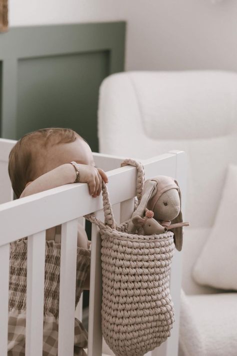 A crib hanging storage baskets are perfect idea for storing small toys, rattles, diapers and other things, that any mom needs to keep on hand. These baskets of natural cotton yarn are good-looking, easy to wash, and to use, stylish accessory for your home. Baskets are made of 100% cotton, eco-friendly material that will last you for many years. Hanging Storage Baskets, Baskets Wall Decor, Scandinavian Hygge, Baby Moses, Hygge Style, Baby Moses Basket, Popular Decor, Mom Needs, Moses Basket