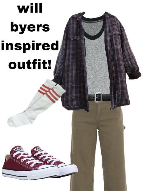 Will Byers Inspired Outfit, Slasher Summer Outfits Men, Stranger Things Outfit Ideas 80s Men, Will Byers Clothes, Will Byers Outfit Ideas, Will Byers Cosplay, Will Byers Outfit, Slasher Outfits, Stranger Things Outfit Men