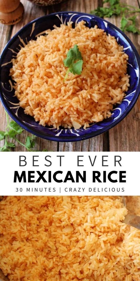 Arroz Mexicano (Mexican rice) is a staple side dish that's ready in under 30 minutes. Fluffy, incredibly tasty, and the perfect compliment to your Mexican dishes. Mexican Rice Side Dish, How To Make Curry, Rice Curry, Rice Side Dish Recipes, Mexican Rice Recipes, Rice Side Dishes, Easy Rice Recipes, Curry Rice, Mexican Dinner