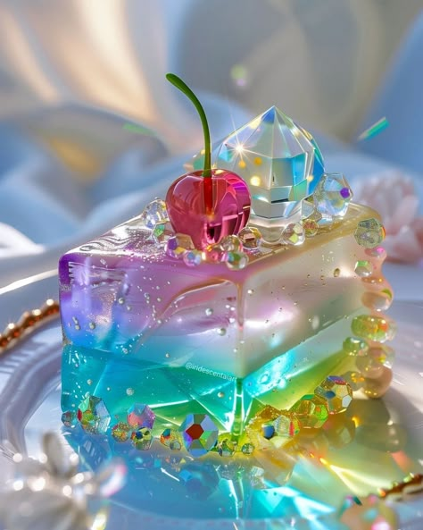 Aesthetic Cake Wallpaper, Apps On Your Phone, Rainbow Cakes, Jello Cake, Crystal Cake, Jelly Wallpaper, S Wallpaper, Ice Cake, Jelly Cake