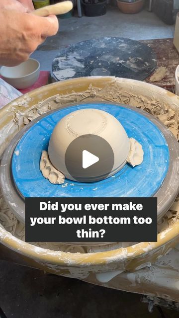 Glynnis Lessing on Instagram: "How to throw a foot onto a bowl. So often, when I’m throwing, I don’t leave enough clay at the bottom of my pot to trim a decent foot onto it. You can just trim it to a round profile and then throw a foot onto it. Make sure you use a fair amount of water to lubricate the foot when you’re throwing it on and let it set up before you turn it over and set it on that foot. Then cover it overnight, so the moisture evens up.
.
.
#TuesdayTips #TuesdayTutorial #PotteryTips #PotteryVideo #PotteryTutorial #Ceramics #Pottery #CeramicTip #aPotterslife #ThrowingAFoot #TrimmingAFoot #TurningAFoot #HandyTip" Pottery Throwing, Pottery Shapes, Round Profile, Advanced Ceramics, Pottery Videos, Pottery Techniques, Thrown Pottery, Ceramic Pots, Ceramics Ideas Pottery