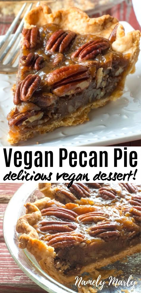 Eggless Pecan Pie, Vegan Pecan Pie Recipe, Vegan Pecan Pie, Vegan Pies, Vegan Pecan, Vegan Holiday Recipes, Vegan Baking Recipes, Vegan Thanksgiving Recipes, Vegan Holiday