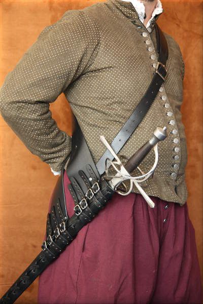 Rapier Baldric Rapier Sheath Belt, Rapier Sheath, Rapier Poses, Rapier Scabbard, Historical Armor, Festival Gear, Arm Armor, Medieval Armor, Leather Projects