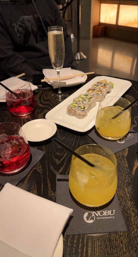 Nobu hotel, nobu atlanta, dinner aesthetic, sushi, food, dinner time, lifestyle Nobu Hotel London, Luxury Food Dinners Aesthetic, Nobu Restaurant Food, Miami Dinner Aesthetic, Benihana Aesthetic, Soho Restaurants Nyc, Nobu Restaurant Aesthetic, Luxury Birthday Dinner Aesthetic, Nobu Atlanta