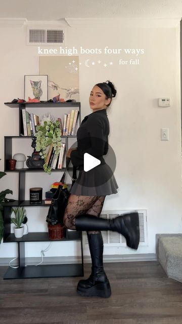 Naomi Motta on Instagram: "i wear boots year round but in the fall, it’s my uniform <3
#falloutfits #bootsoutfit #kneehighboots #outfitinspo" Platform Boots Outfit Aesthetic, Boots Outfit Aesthetic, Kneehighboots Outfits, Platform Boots Outfit, Tall Boots Outfit, Outfit Aesthetic, In The Fall, Boots Outfit, Platform Boots