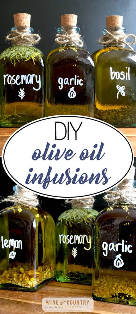 Take your cooking to the next level with these infused oils! Instructions on how to make your own herb oils, safely! Make Your Own Olive Oil Bar, Diy Infused Olive Oil, Homemade Olive Oil, Infused Oil Recipes, Herb Infused Olive Oil, Diy Extracts, Herbal Vinegar, Infused Vinegars, Activated Charcoal Teeth Whitening