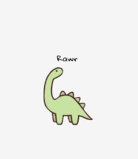 Dino Cartoon Drawing, Dinosaur Background Aesthetic, Simple Cartoon Dinosaur, Lil Dinosaur Drawing, Dianousor Drawing Cute, Cute Kawaii Dinosaur, Cute Dino Drawing Doodles, Dino Doodles Cute Dinosaur, Dinosaur Athstetic