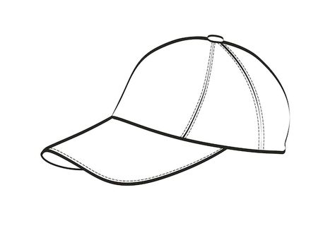 Vector sketch of cap on white background | Premium Vector #Freepik #vector #cap #cap #baseball-hat #cap-template Cap Sketch, Cap Template, Cap Drawing, Vector Sketch, Design Dress, Baseball Hat, Hat Cap, Top To Bottom, Art Diy