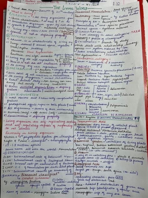 The living world|Short notes | NEET | Biology in 2022 | Study flashcards, Science notes, Neet notes Bba Course Notes, Ncert Notes For Neet, Neet Syllabus 2023, How To Make Short Notes For Studying, Bio Notes Class 11, Ncert Biology Class 11 Notes, Short Notes Ideas Study, Short Notes Ideas, Short Note Ideas