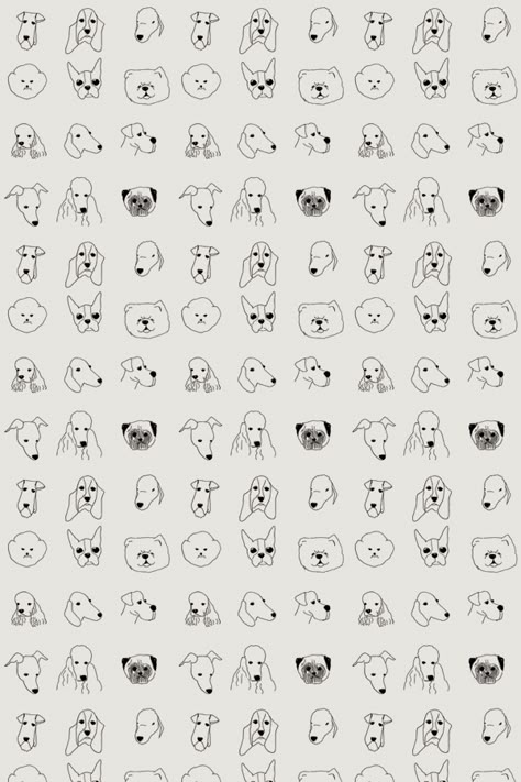 Dog Wallpapers, Vet Wallpaper, Paws Wallpaper, Dog Art Wallpaper Iphone, Dog Doodle Wallpaper, Dogs Illustration Wallpaper, Cute Dog Phone Wallpaper, Barking Dog Illustration, Dog Wallpaper Iphone