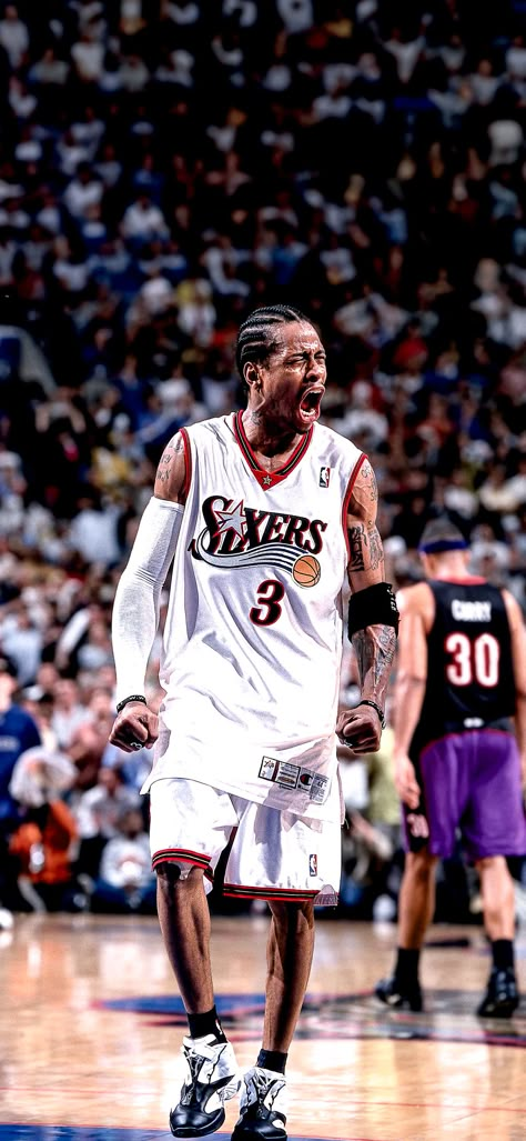 | Allen Iverson
| Philadelphia 76ers
| NBA Wallpaper Allen Iverson Wallpapers, Wallpaper Nba, Allen Iverson The Answer, Nba Pics, Lebron James Wallpapers, Basketball Clothing, Nba Wallpaper, Basketball Wallpapers, Basketball Players Nba