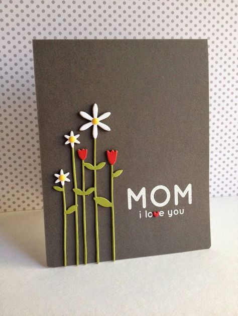 DIY Mothers Day Cards - Tall Flowers for Mom - Creative and Thoughtful Homemade Card Ideas for Mom - Step by Step Tutorials, Best Quotes, Handmade Projects http://diyjoy.com/diy-mothers-day-cards Flowers For Mom, Folding Origami, Birthday Cards For Mom, 카드 디자인, Mom Cards, Mother's Day Cards, Mother's Day Diy, Mors Dag, Birthday Cards Diy