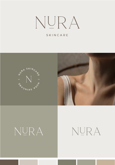 Modern Minimal Branding, Www Logo, Minimal Branding Design, Branding Moodboard, Mises En Page Design Graphique, Feminine Brand, Skincare Logo, Skincare Branding, Inspiration Logo Design