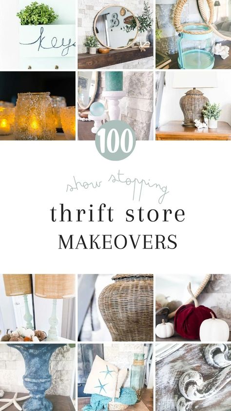 Over 100 unique thrift store projects, great ideas to add some upcycled DIY projects to your home decor that are budget friendly! Diy Compass Decor, Upcycle Ideas For The Home, Rustic Home Decor Diy Ideas, Upcycled Diy Projects, Thrifted Upcycle Decor, Goodwill Upcycle Decor Diy Projects, Thrift Store Upcycle Decor Diy Projects, Thrift Store Makeover Ideas Before After, Small Items To Make And Sell