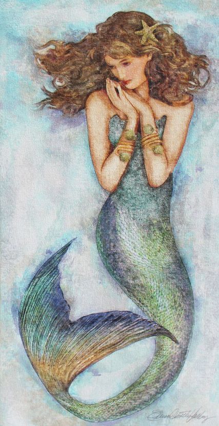 Watercolor Sign, Mermaid Watercolor, Mermaid Artwork, Mermaid Illustration, Mermaids Sirens, Fantasy Mermaids, Siren Mermaid, Arte Peculiar, Mermaid Stuff