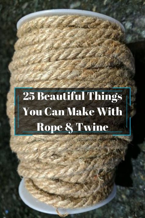 Love that rustic look but don't like the cost? Create your own rustic diy home decor on a budget. diy | diy home decor | diy projects | diy | rope & twine | diy rope & twine | Crafts With Rope Twine, Rope Balls Diy, Macrame With Jute Twine, Sisal Rope Diy, Things To Do With Twine, Rope Christmas Decorations, Crafts With Jute Rope, Dollar Tree Rope Crafts, Hemp Rope Crafts Diy