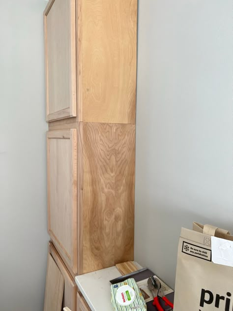 Dining Room Storage with Stock Cabinets – Close Enough DIY Using Cabinets As Pantry, Small Dining Room With Storage, Diy Upper Cabinet Tv Stand, Office Cabinets Diy, Stacking Kitchen Wall Cabinets, 12 Inch Deep Cabinets, Side Of Cabinet Storage, Diy Built In Pantry Wall, Diy Wall Pantry Cabinet