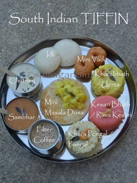 South Indian breakfast platter Food South Indian, Breakfast Platter Indian, South Indian Food Plating Ideas, South Indian Platter, South Indian Veg Thali, South Indian Thali Vegetarian, Indian Food Recipes Breakfast, Indian Breakfast Platter, Indian Coffee Shop