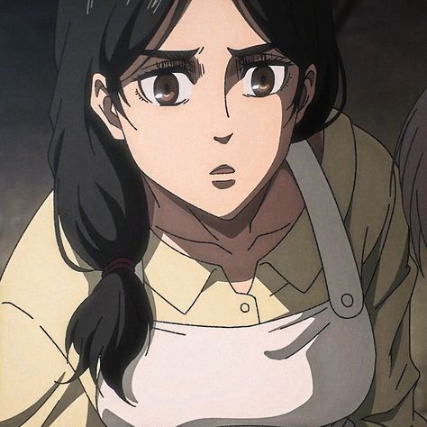 Carla Yeager Icon, Carla Jaeger, Carla Yeager, Attack On Titan Characters, Attack On Titan Season 4, Screen Play, Aot Icons, Sasha Braus, Hanji Zoe