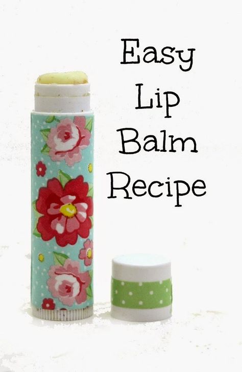 Easy Lip Balm Recipe - Everything Pretty Easy Lip Balm Recipe, Beeswax Lip Balm Recipe, Easy Lip Balm, Natural Lip Balm Recipe, Homemade Lip Balm Recipe, Facial Recipe, Diy Lip Balm Recipes, Lip Balm Recipe, Balm Recipe