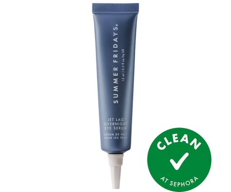 Check out this product at Sephora.com - Summer Fridays Jet Lag Overnight Eye Serum for Fine Lines & Wrinkles with Gentle Retinol Blend - 0.5 oz / 15 mL Summer Fridays Jet Lag, Gentle Retinol, Skincare Sephora, Dream Skin, Oily Skincare, Tori Burch, Beauty Gadgets, Licorice Root Extract, Oily Skin Care