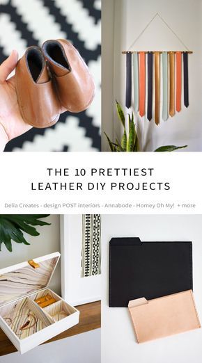 The 10 Prettiest Leather DIY Projects Leather Diy Projects, Craft Room Organization Diy, Small Craft Rooms, Diy Wedding On A Budget, Easy Crafts To Sell, Construction Paper Crafts, Diy Leather Projects, Popular Crafts, Diy Craft Room