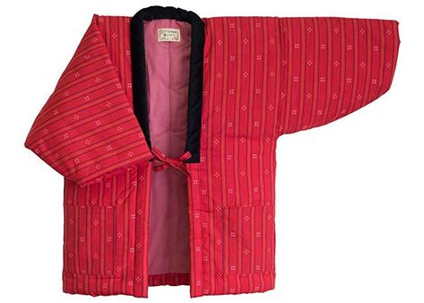 Hanten Coat Pattern, Japanese Clothes Patterns, Hanten Pattern Free Sewing, Japanese Jacket Pattern, Hanten Jacket Pattern, Japanese Jackets Women, Quilted Kimono Jacket, Hanten Pattern, Kimono Coat Pattern