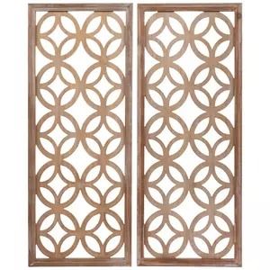 Hobby Lobby Hobby Lobby Wall Decor Ideas, Hobby Lobby Wall, Overlapping Circles, Laser Cut Panels, Wall Decor Set, Framed Mirror Wall, Wood Wall Decor, Wall Pockets, Natural Brown