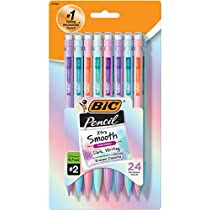 Pastel Mechanical Pencils, Pencils For School, Dark Writing, Bic Mechanical Pencils, Writing Leads, Bic Pencils, Middle School Supplies, Webcore Aesthetic, School Organisation