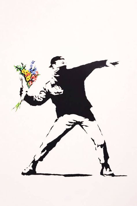 Banksy Tattoo, Banksy Artwork, Banksy Paintings, Banksy Wall Art, Street Art Banksy, Image Reference, Banksy Graffiti, Banksy Art, Banksy Canvas