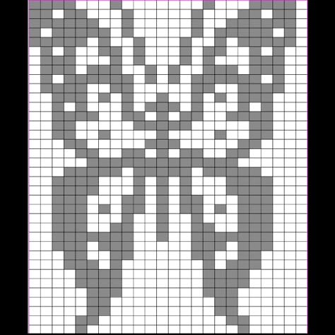 Butterfly Knitting Chart, Bug Knitting Pattern, Butterfly Knitting Pattern, Knitting Butterfly, Crochet Alpha Patterns, Knit Butterfly, Crochet Graph Patterns, Butterfly Stitches, Graph Patterns