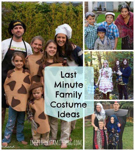 Last Minute DIY Family Halloween Costumes - love these ideas and many of them are no-sew!!! Easy Halloween Family Costumes, Diy Costumes Family, Easy Diy Family Costumes, Simple Family Costumes, Diy Family Costumes Halloween, Simple Family Halloween Costumes, Last Minute Family Halloween Costumes, Easy Family Costume Ideas, Easy Diy Family Halloween Costumes