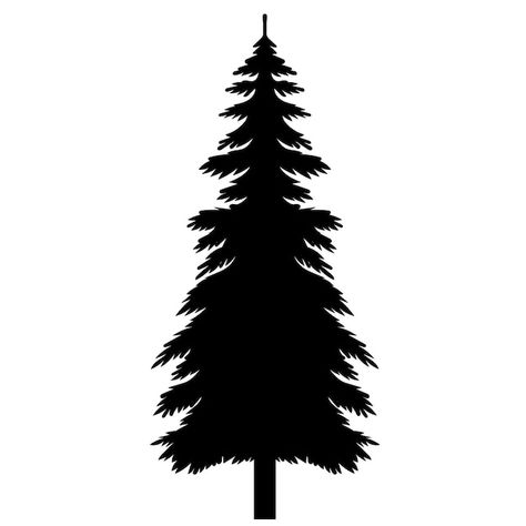 Vector silhouette christmas tree nature ... | Premium Vector #Freepik #vector #forest-silhouette #tree-silhouette #pine #forest-trees Black Tree Silhouette, Forest Tree Silhouette, Tree Silloutes Simple, Evergreen Silhouette, Treeline Silhouette, Tree Svg Free, Silhouette Christmas Tree, Tree Silhouette Tattoo, Silhouette Trees