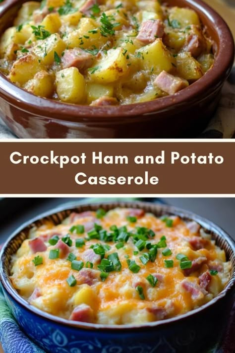 Crockpot Ham and Potato Casserole