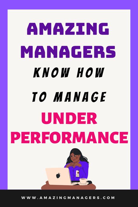 Managing underperformance can be time consuming and frustrating. It is also very rewarding when an employee grows and develops with your leadership, coaching, and support. Learn why you want to deal with underperformance quickly and how to manage underperformers. Leadership. Leadership development. Managing people. Tips for managers. Employee engagement. Employee development. Leadership Meeting Ideas, Dealing With Underperforming Employees, Managing Up, Coaching Employees Tips, How To Coach Employees, Coaching Employees, How To Deal With Difficult Employees, How To Be A Good Office Manager, Underperforming Employees