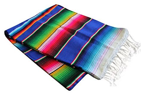 Mexican Serape Blanket, Serape Blanket, Mexican Serapes, Pool Party Ideas, College Dorm Decor, Fiesta Theme Party, Fashion Style Summer, Mexican Blanket, Bed Blankets