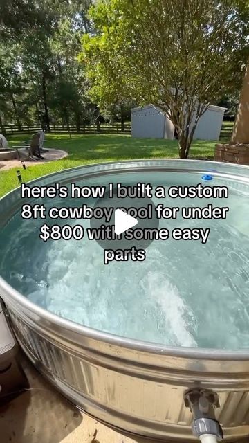 Cocktail Pools, Build A Pool, Stock Tank Swimming Pool, Tank Swimming Pool, Cowboy Pool, Land Scaping, Stock Pools, Diy Stock Tank, Stock Tank Pool Diy