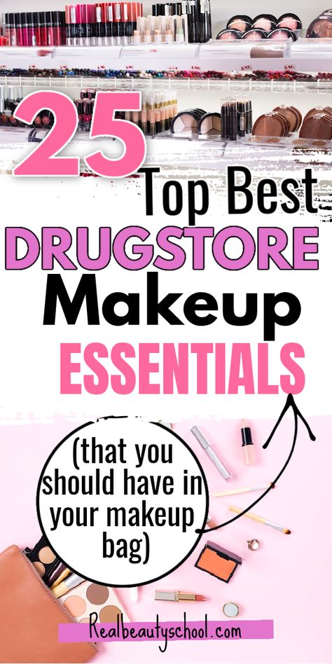 Drugstore Beauty Must Haves, Best Inexpensive Makeup, Cvs Makeup Must Haves, Drugstore Makeup Must Haves 2023, Best Drugstore Makeup Over 40, Best Makeup Products 2023, Best Cheap Makeup Products, Makeup Basics Products, Best Drugstore Makeup 2023