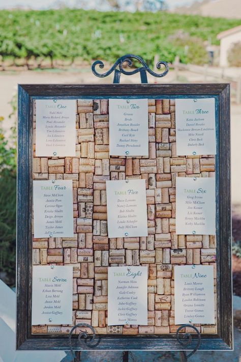 Wine Cork Wedding, Cork Wedding, Tipi Wedding, Wedding Table Plan, Seating Cards, בר מצווה, Wine Theme, Wine Corks, Wine Wedding