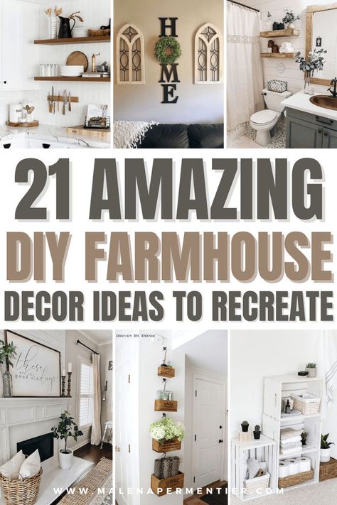 diy farmhouse decor ideas dollar store 2024 Farmhouse Decor, Kitchen Wall Decor Ideas Farmhouse Style, Dollar Store Farmhouse Decor, Farmhouse Bathroom Accessories, Farmhouse Decorating Ideas, Dollar Tree Farmhouse, Diy Farmhouse Ideas, Diy Farmhouse Decoration, House Decor Ideas