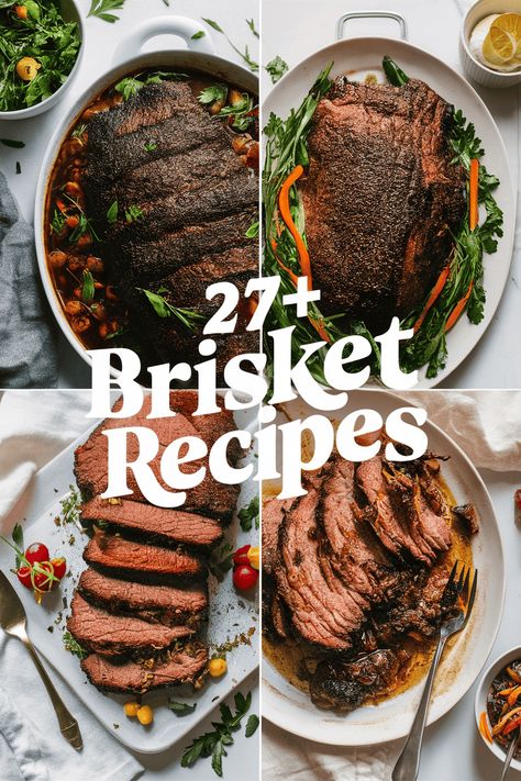 27+ Delicious Brisket Recipes to Make Your Dinner Extra Special Tonight!

Savor mouthwatering brisket recipes that will make your dinner unforgettable. These easy-to-follow meals feature tender beef smoked barbecue savory spices and rich sauces. Whether you like it slow-cooked or grilled there's a perfect dish for everyone. Impress your family tonight with these delightful brisket ideas they'll love! https://foodeau.com/brisket-recipes Kosher Brisket Recipes, Beef Brisket Crock Pot Recipes, Brisket Dinner Ideas, Brisket Dinner Recipes, Brisket Grill Recipes, Leftover Brisket Recipe, Brisket Gas Grill, Recipes Using Brisket, Braised Brisket Recipes Oven