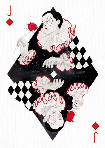 Deck Of Cards Drawing, Deck Of Cards Aesthetic, Deck Of Cards Art, Deck Of Cards Design, Art Playing Cards, Queen Of Diamonds, Arts Project, Collaborative Art Projects, Istoria Artei