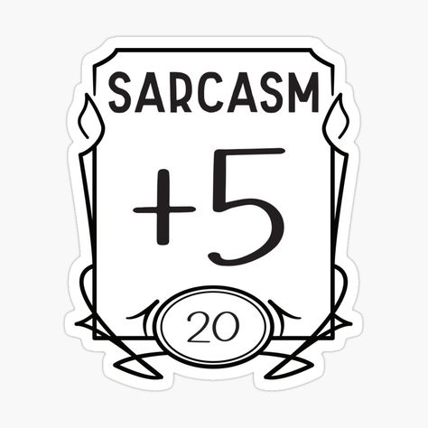 "DND Sarcasm Stats" Coffee Mug for Sale by ChailynReed | Redbubble Space Gadgets, Dnd Stickers, Me Sarcastic Never, Dnd Character Sheet, Dnd Crafts, Dnd Funny, Dungeons And Dragons Art, Dnd Memes, Dungeons And Dragons Classes