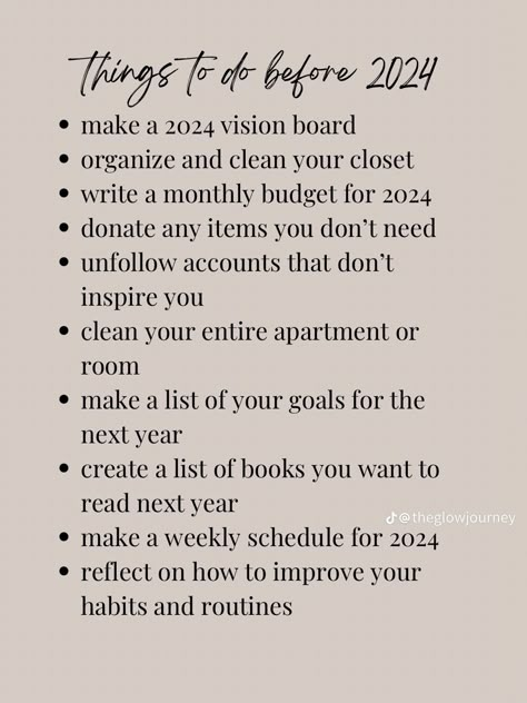 things to do before 2024 Ins And Outs 2023 List, Goals Of 2024, Habits To Start Before 2024, 2024 Vision Board Routine, Things To Start In 2024, Things To Start Doing In 2024, 2024 Things To Do, 2024 In And Out List, Reset For 2024