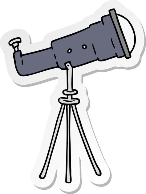 sticker cartoon doodle of a large telescope Telescope Sticker, Largest Telescope, Cartoon Doodle, Sticker Cartoon, Vector Cartoon, Cartoon Character, Cartoon Characters, Doodles