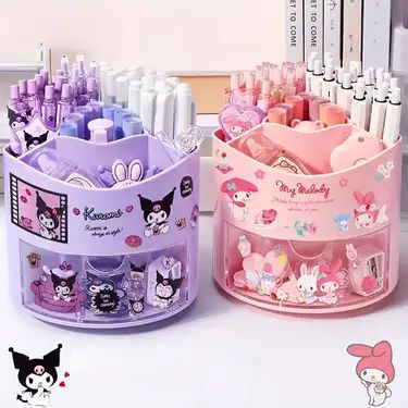 My Melody Shopping, Cute Desk Organization, Sticker Brand, Animal Pen, Play List, Fine Writing Instruments, Úložný Box, Pen Storage, Desk Supplies