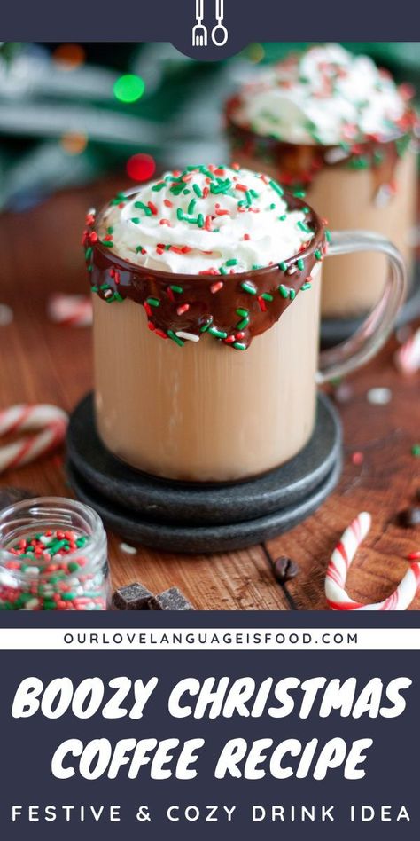 Peppermint Coffee Recipe, Winter Coffee Recipes, Frappe Recipes, Alcoholic Coffee Drinks, Christmas Morning Coffee, Alcoholic Coffee, Peppermint Mocha Recipe, Peppermint Schnapps, Peppermint Coffee