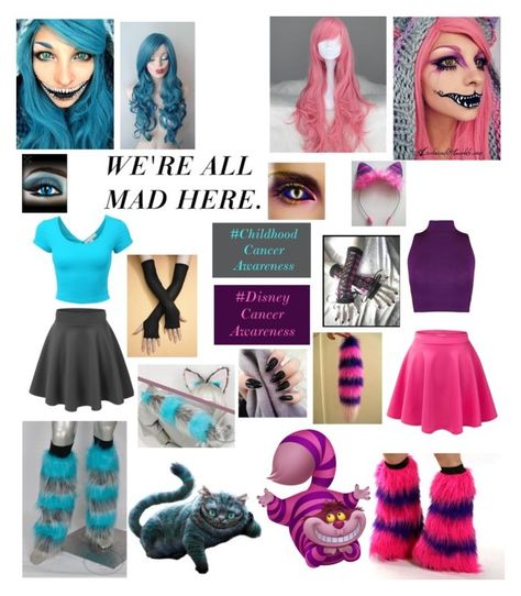 "Cheshire Cat // (before like, read D" by nebulaprime ❤ liked on Polyvore featuring beauty, WearAll, childhoodcancerawareness and disneycancerawareness Easy Cheshire Cat Costume, Disney Bounding Cheshire Cat, Chesire Cat Costume Diy, Cheshire Cat Disneybound, Cheshire Cat Inspired Outfits, Cheshire Cat Costume Diy, Cheshire Cat Outfit Ideas, Fairytale Cocktails, Chesire Cat Costume